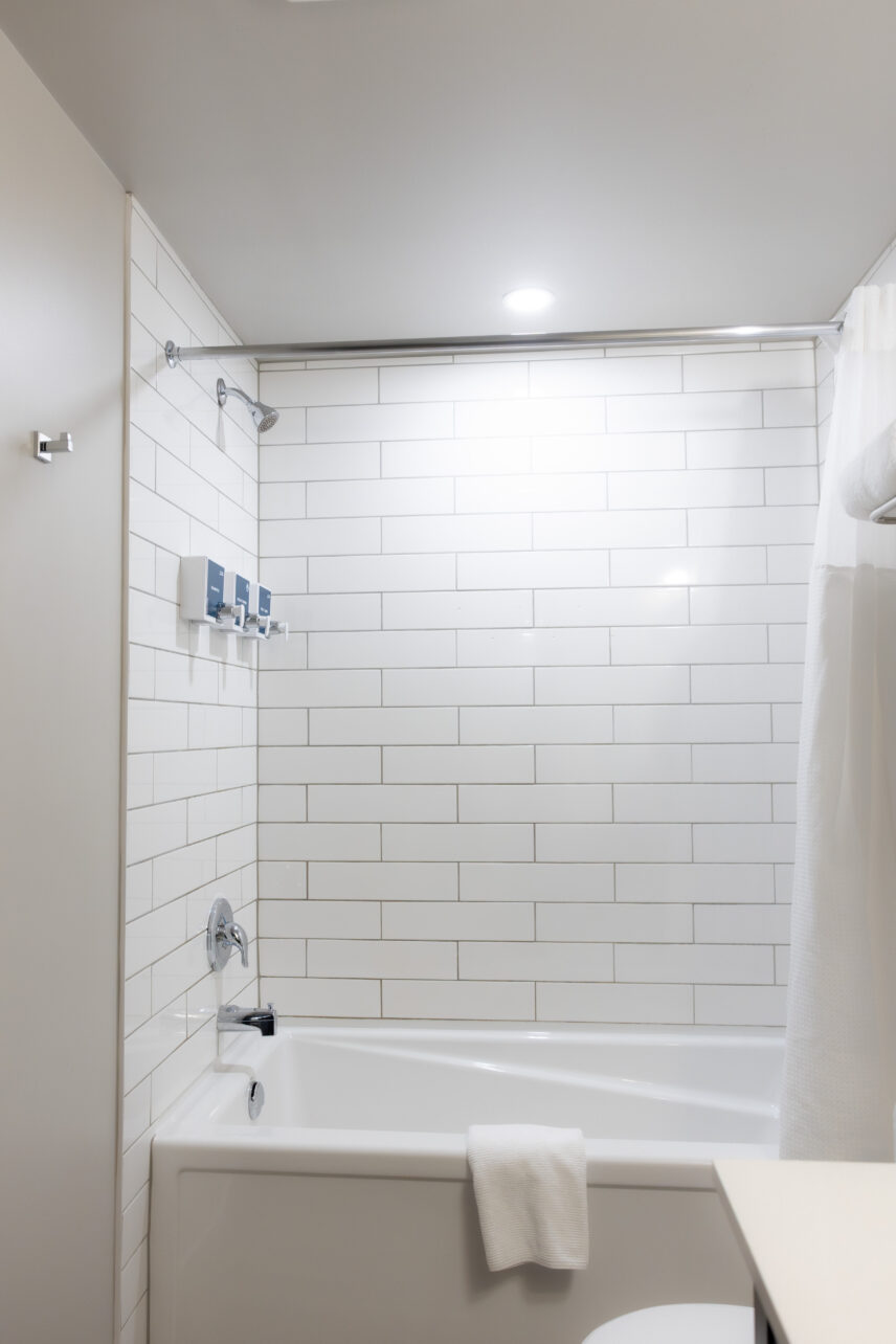Tofino hotel clean shower with local soaps