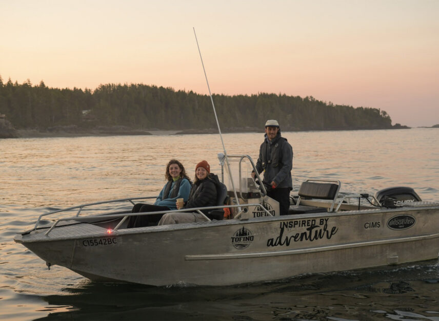 The Suuha boat docked and ready for a day of fishing on the water